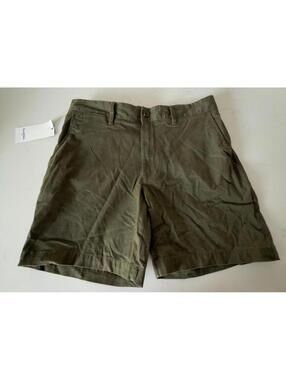 Goodfellow & Co Olive Green Flat Front Shorts Men Size 28